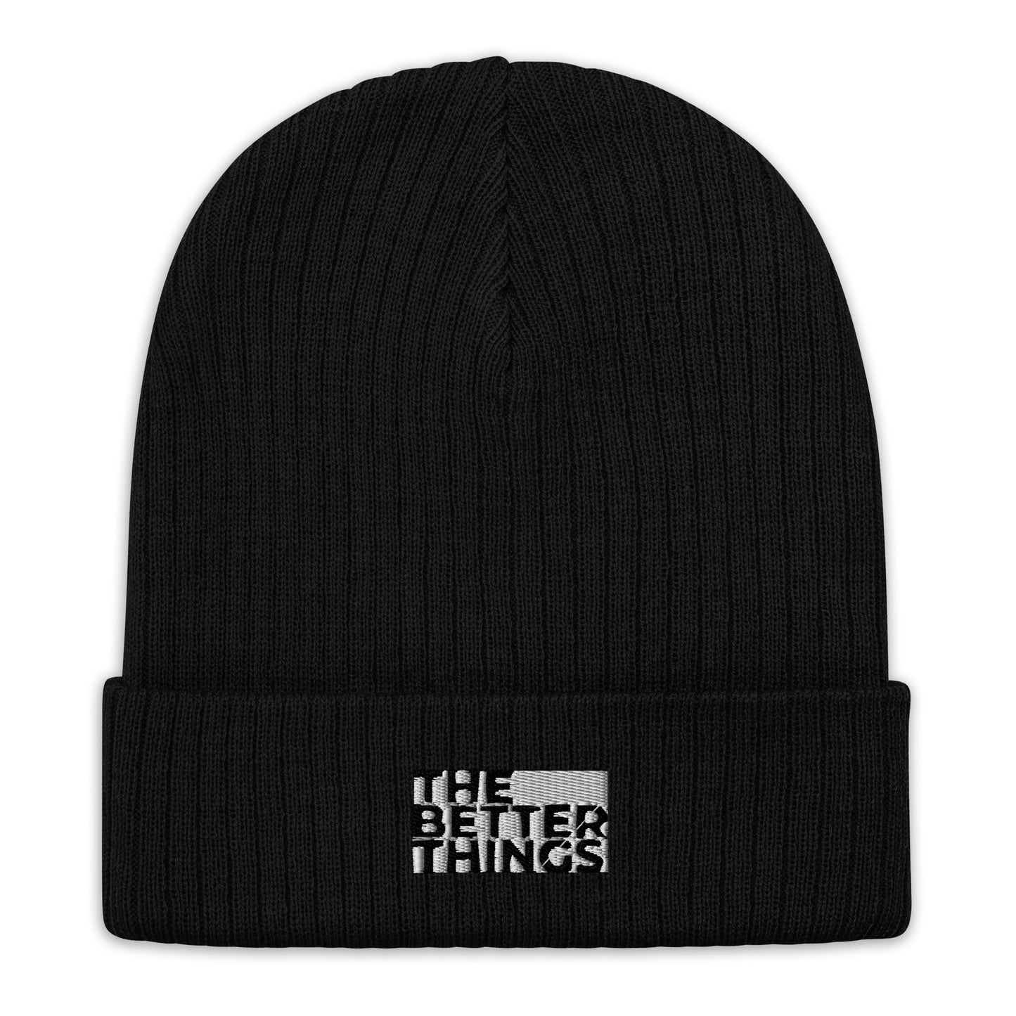 Ribbed knit beanie